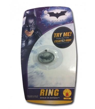 Anillo Batman Bat-Señal El Caballero Oscuro con Luz