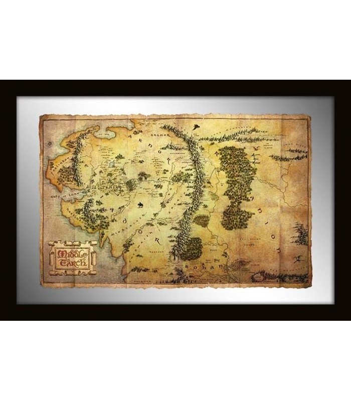 Espejo Mapa Tierra Media El Hobbit