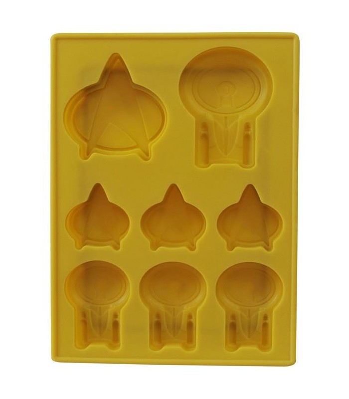 Cubitera Molde Silicona Logo y Nave USS Enterprise Star Trek