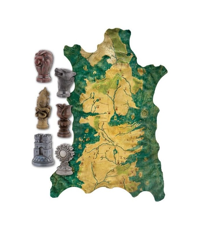 Mapa Poniente Westeros de Robb Stark Juego de Tronos Réplica 1:1