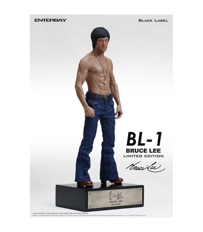 Estatua Bruce Lee Black Label Escala 1:6