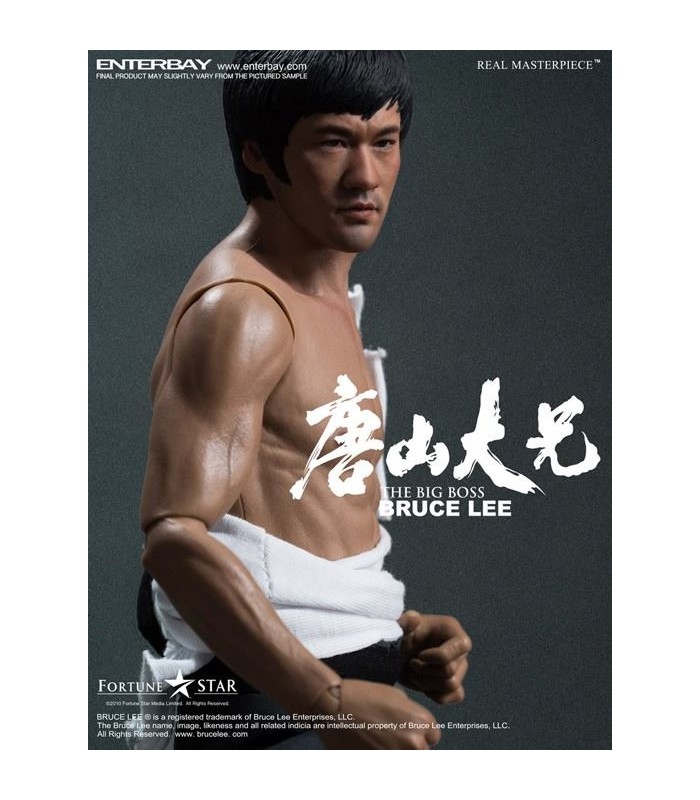 Figura Bruce Lee The Big Boss Real Masterpiece Escala 1:6 en