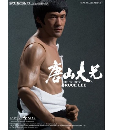 Figura Bruce Lee The Big Boss Real Masterpiece Escala 1:6