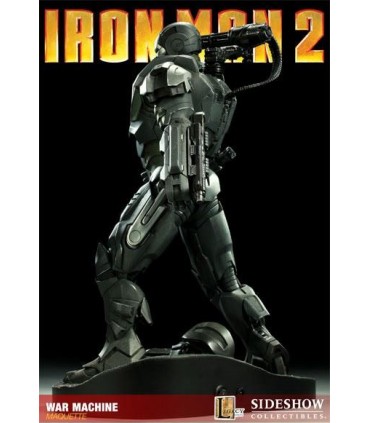 Iron Man 2 Figura Estatua War Machine 51 cms Sideshow con Luz