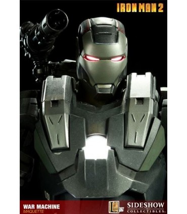 Iron Man 2 Figura Estatua War Machine 51 cms Sideshow con Luz