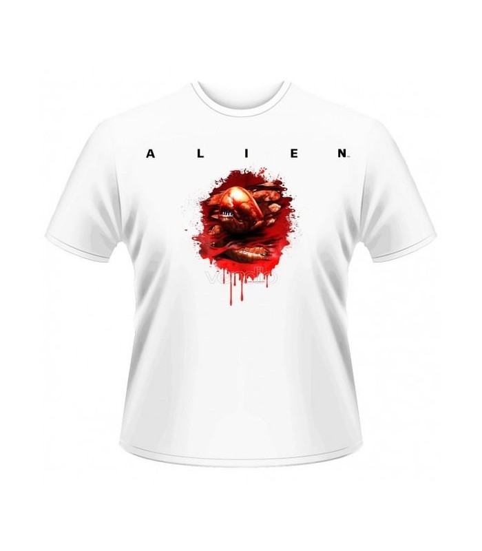Camiseta blanca revientapechos (chestbuster) Alien