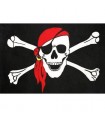 Bandera pirata calavera con bandana