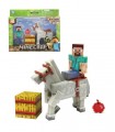 Figura Minecraft  Steve & White Horse 8 cm 