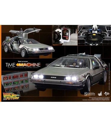 Vehículo  DeLorean Time Machine Movie Masterpiece 1/6 de Regreso al Futuro