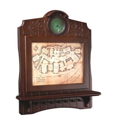 Llavero de pared en madera Mapa de Bag End - El Hobbit 