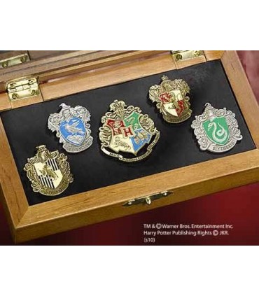 Set de 5 Pins de las Escuelas Hogwarts