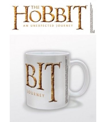 Taza blanca logo El Hobbit 