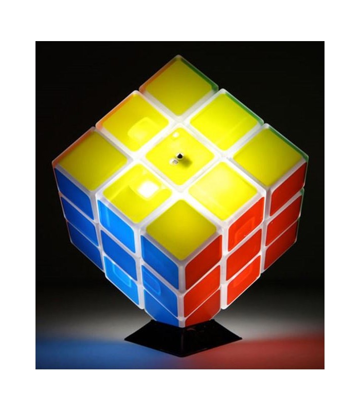 Lámpara cubo de Rubik