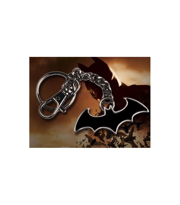 Llavero logotipo de Batman en color negro