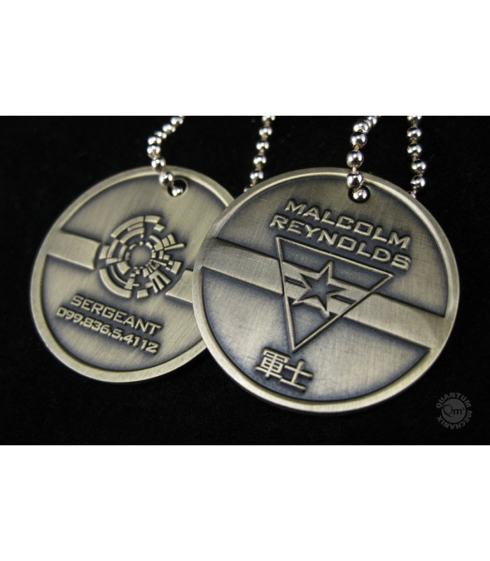 Chapas de identificación Malcom Reynolds - Firefly - Serenity