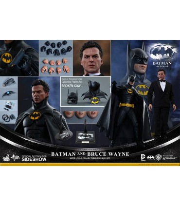 Pack de 2 figuras Batman y Bruce Wayne Movie Masterpiece - Batman