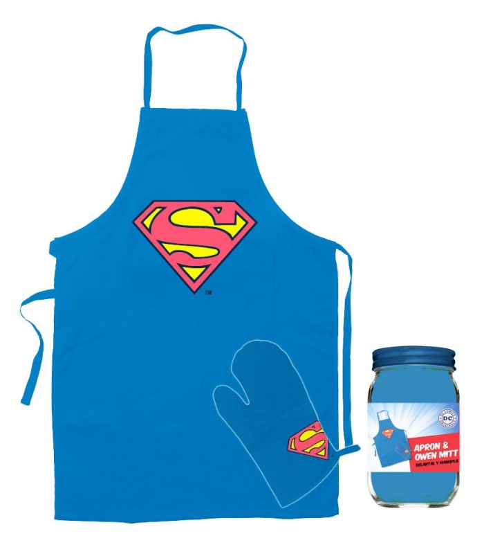 Delantal con manopla Superman