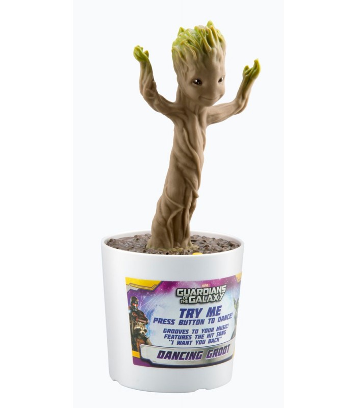 FIGURA GROOT BAILARIN CON SONIDO Y MOVIMIENTO LICENCIA GUARDIANES DE LA GALAXIA