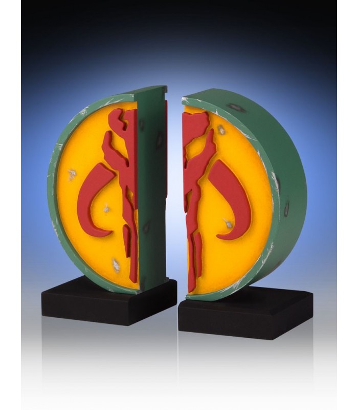 Soporte sujetalibros libros emblema Mandalorian-  Star Wars