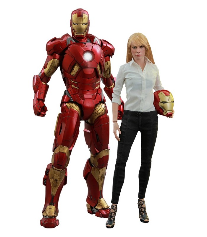 Pack de 2 figuras Iron Man  y Pepper Potts Movie Masterpiece - Iron Man