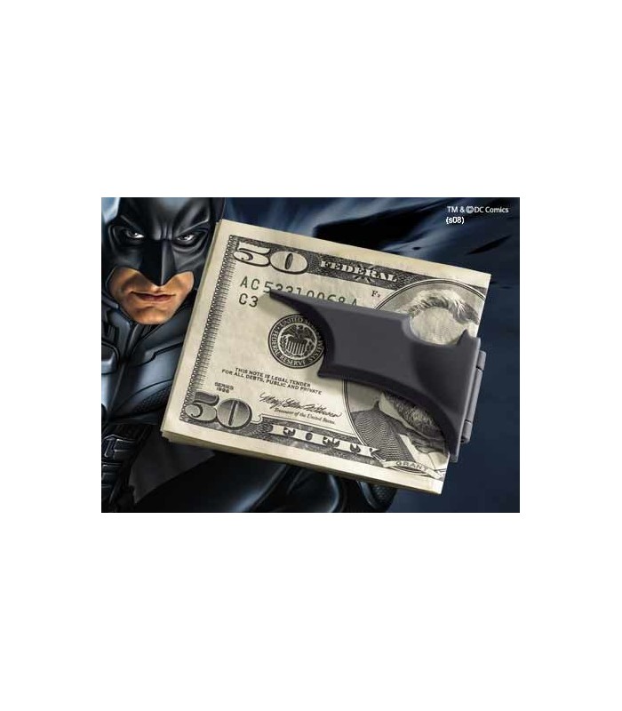 Clip negro mate para billetes - Batman