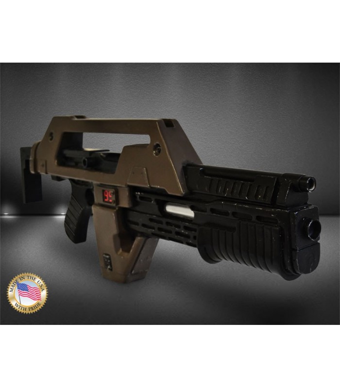 Rifle de pulsos marrón con signos de uso - Aliens