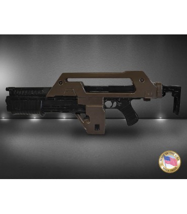Rifle de pulsos marrón con signos de uso - Aliens