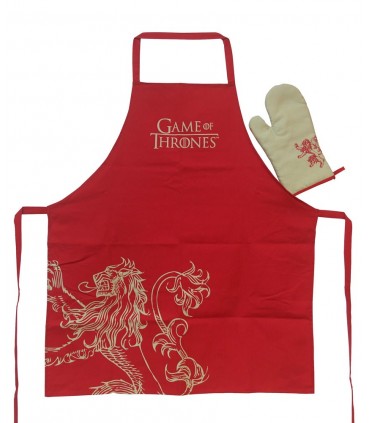 Delantal de cocina con manopla Lannister - Juego de Tronos