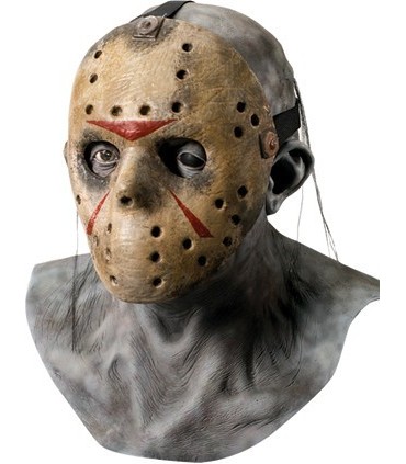 Máscara de látex de Jason Voorhees con máscara de hockey - Viernes 13