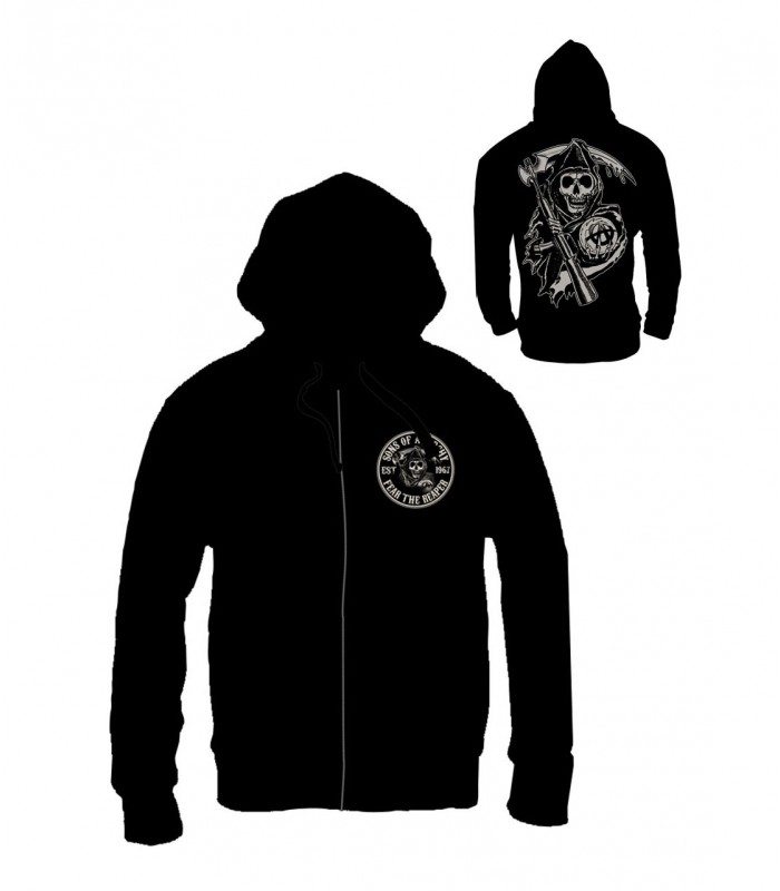 Sudadera con capucha Hijos de la Anarquía - Death Reaper
