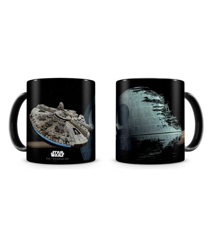 Taza Halcón Milenario vs Estrella de La Muerte - Star Wars