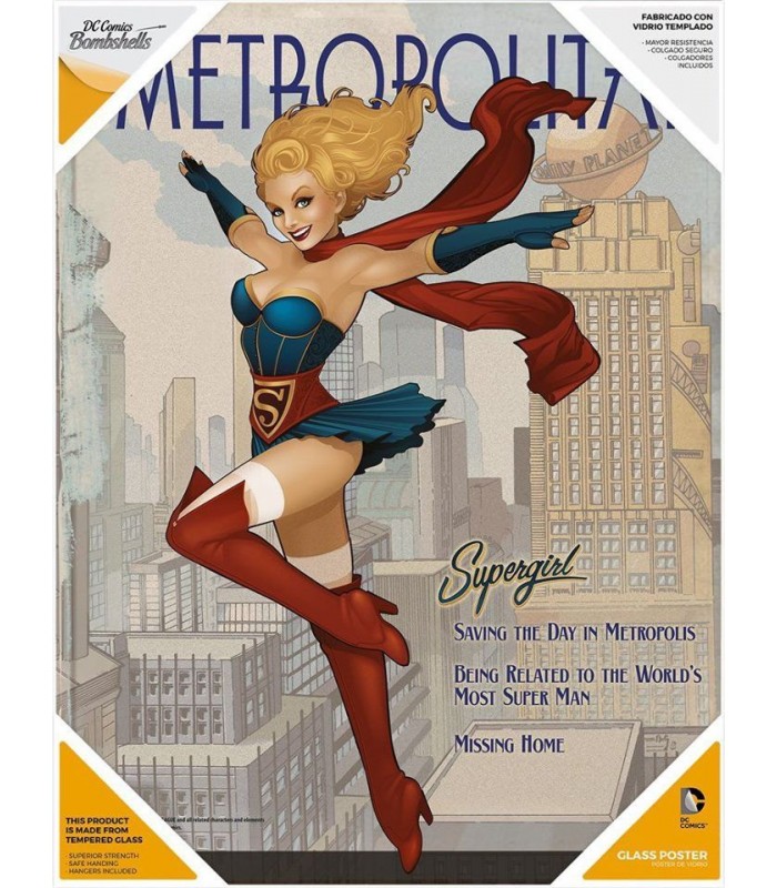 Póster de vidrio Supergirl - DC Comics